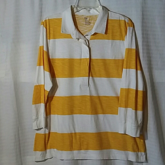 GAP Tops - Gap, 3/4 Sleeve Button-down T-Shirt, size XL